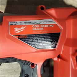 HOUSTON LOCATION - AS-IS Milwaukee M18 FUEL Coil Roofing Nailer (TOOL ONLY)