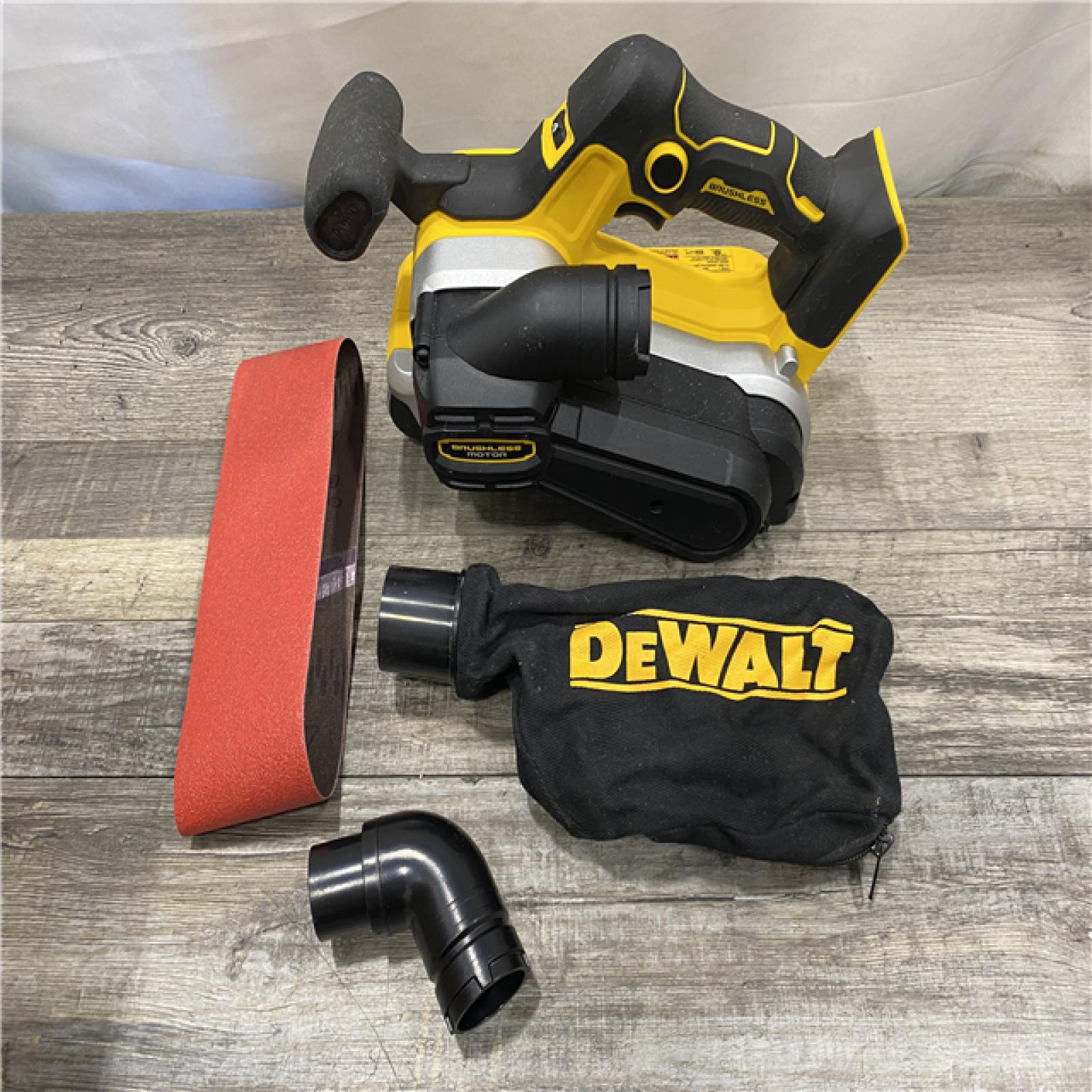 AS-IS DEWALT 20V MAX* XR Brushless Cordless Belt Sander (Tool-Only)