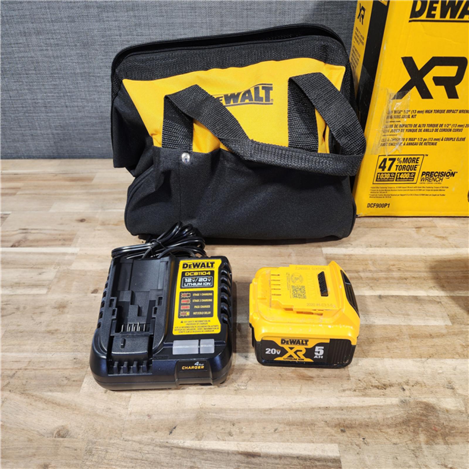 HOUSTON LOCATION - AS-IS DEWALT 20V MAX Lithium-Ion Cordless 1/2 in. Impact Wrench Kit