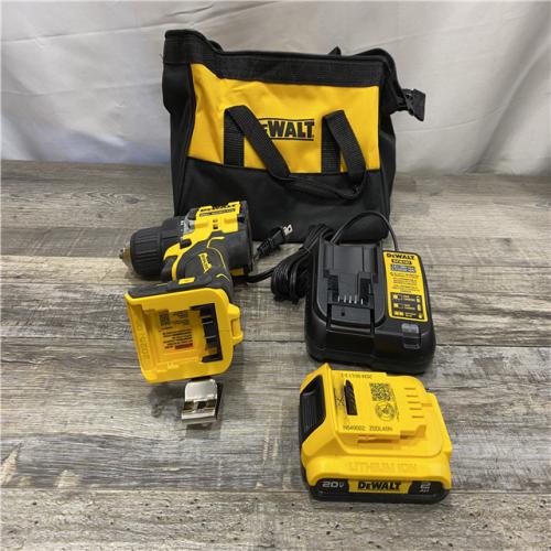 AS-IS DEWALT Atomic 20V Lithium-Ion Cordless Compact 1/2 in. Drill/Driver Kit