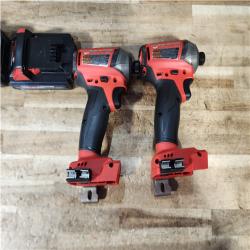 HOUSTON LOCATION - AS - IS Milwaukee 2 Tool Combo Kit W/ (2) Battery & Charger