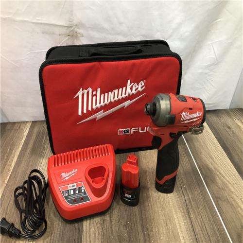 AS-IS Milwaukee FUEL SURGE 12V Lithium-Ion Brushless Cordless 1/4 in. Hex Impact Driver Compact Kit