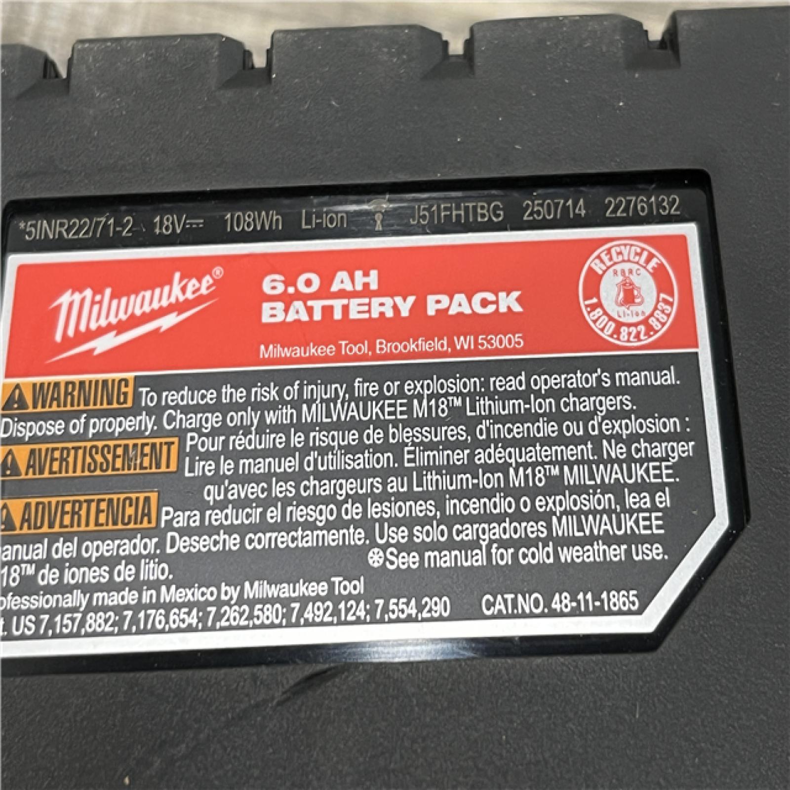AS-IS Milwaukee 18-Volt Lithium-Ion High Output Starter Kit