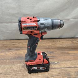 AS-IS Milwaukee 2904-22 Hammer Drill Driver Kit with Batteries  Charger & Tool Case  Red