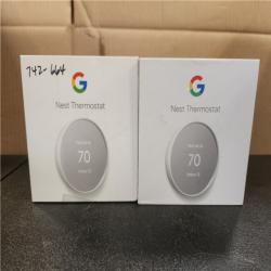 Phoenix AS-IS Google Nest Thermostat - Smart Programmable Wi-Fi Thermostat - (2-Pack)