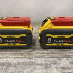 AS-IS DEWALT FLEXVOLT 20V/60V MAX Lithium-Ion 6.0Ah Battery Pack (2 Pack)