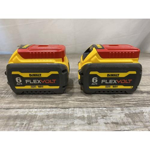 AS-IS DEWALT FLEXVOLT 20V/60V MAX Lithium-Ion 6.0Ah Battery Pack (2 Pack)