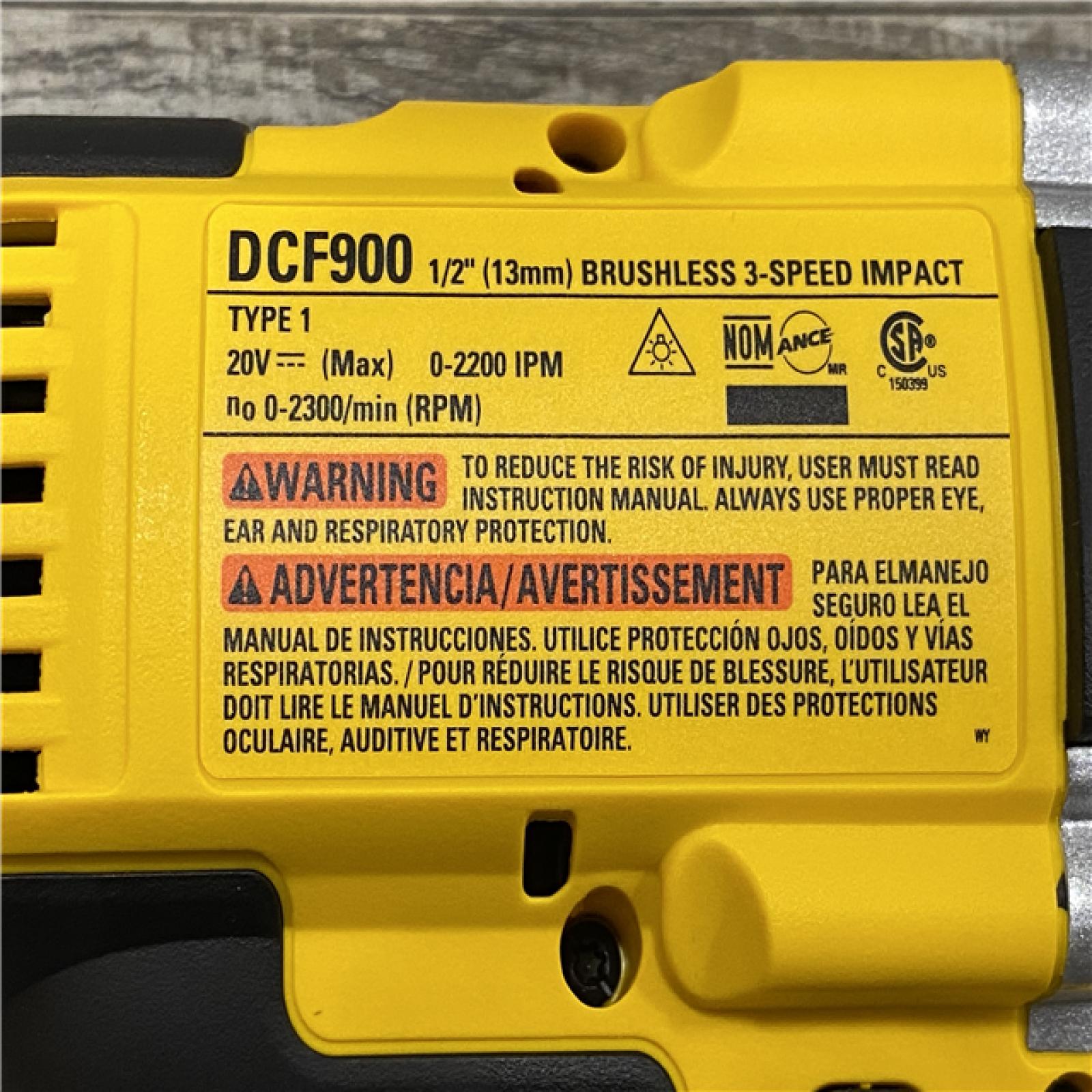 AS-IS DEWALT 20V MAX Cordless 1/2 in. Impact Wrench (Tool Only)