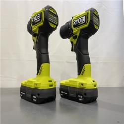 AS-IS - ONE+ HP 18V Brushless Cordless Compact 1/2 in. Drill and Impact Driver Kit