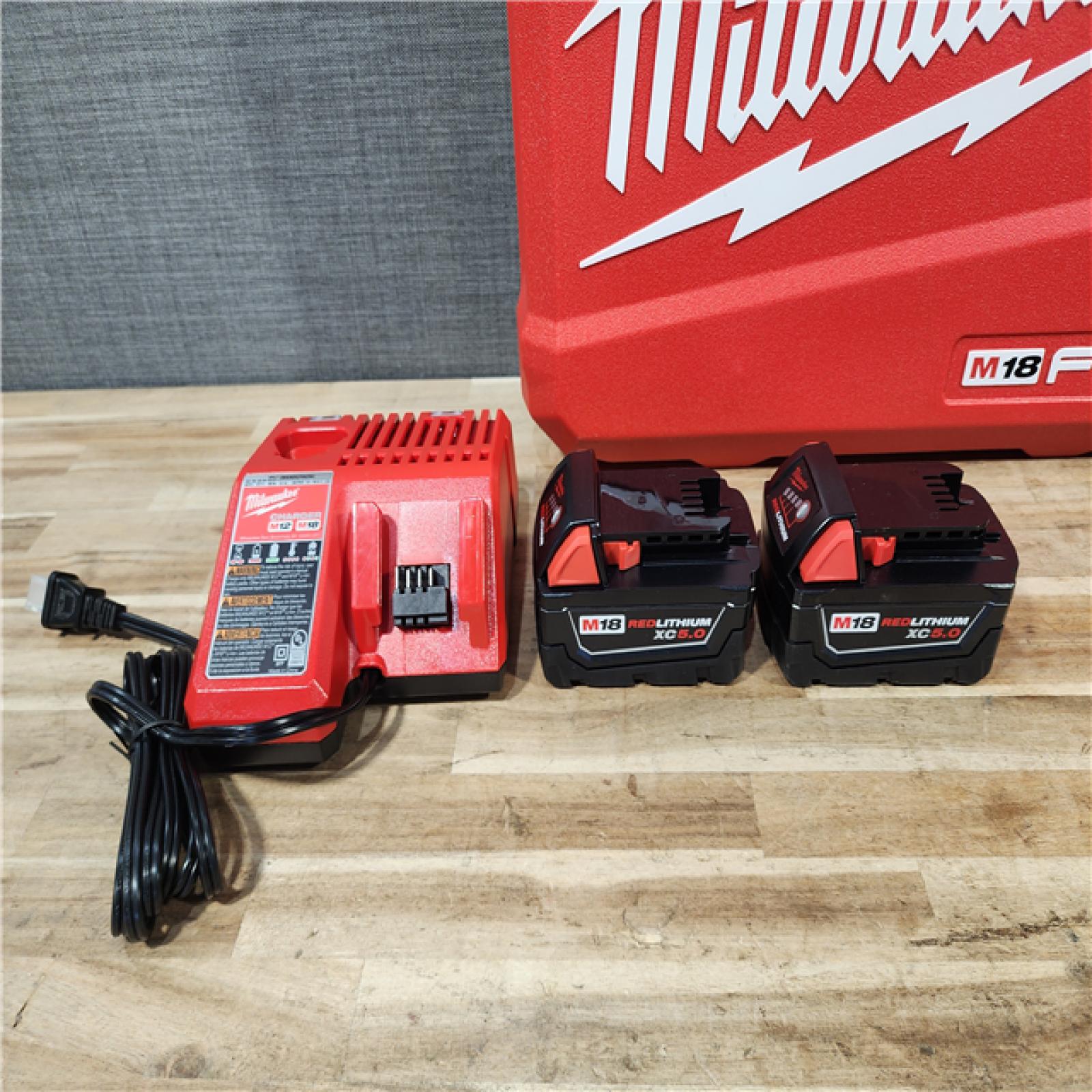 HOUSTON LOCATION - AS-IS (APPEARS LIKE NEW) Milwaukee FUEL 18V Lithium-Ion Brushless Cordless Hammer Drill and Impact Driver Combo Kit