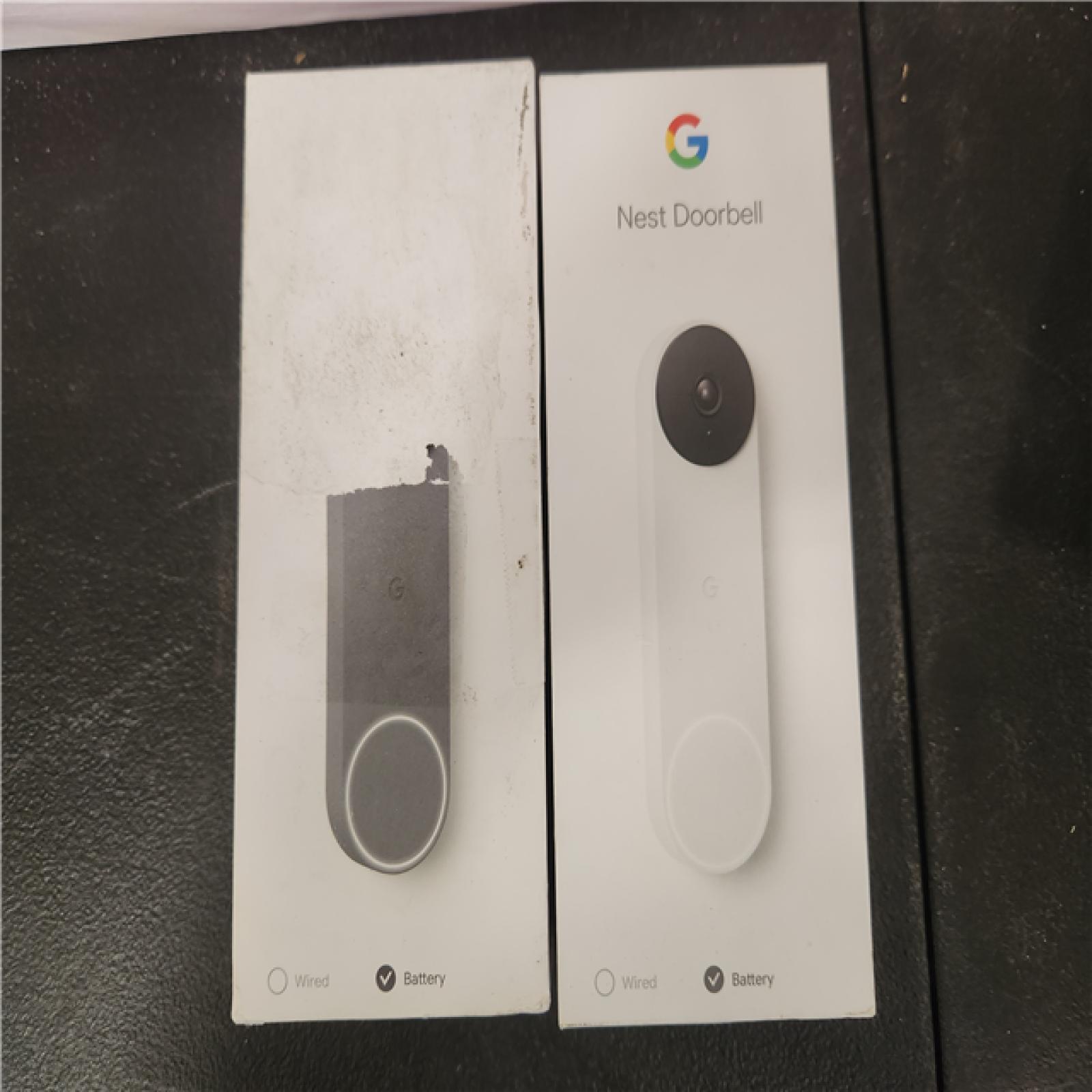 Phoenix AS-IS Google Nest Doorbell - Smart Wi-Fi Video Doorbell Camera - (2-Pack)