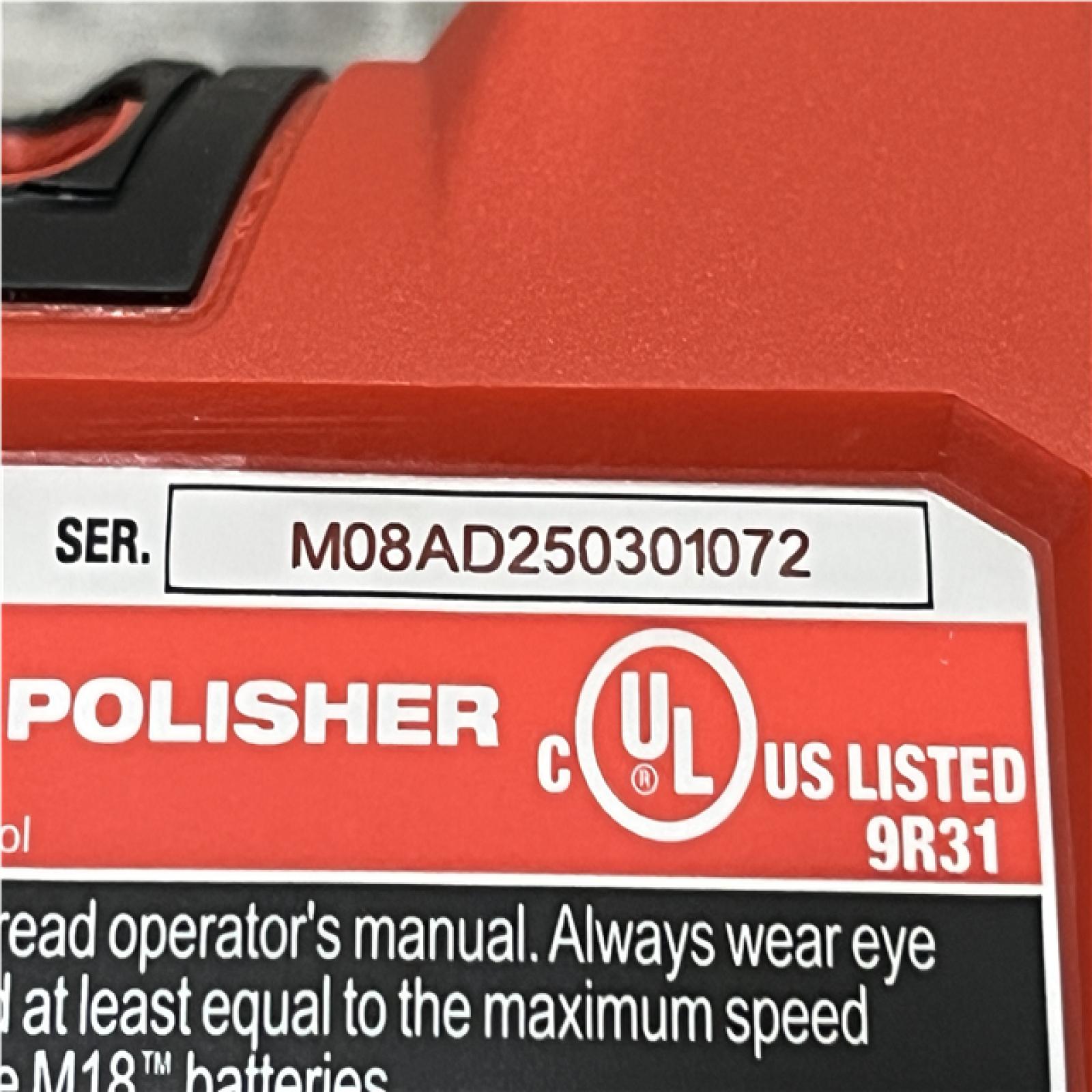 AS-IS Milwaukee FUEL Brushless Cordless 15mm Random Orbital Polisher Kit