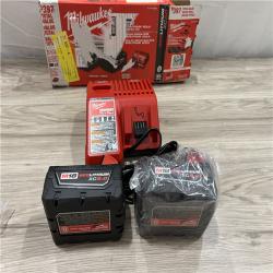 AS-IS Milwaukee M18 REDLITHIUM XC5.0 Battery Starter Kit â€“ (2) 5.0Ah Batteries & M18/M12 Charger  2.5X Runtime  REDLINK Intelligence  Cold Weather Perform