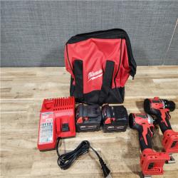 HOUSTON LOCATION - AS - IS Milwaukee 2 Tool Combo Kit W/ (2) Battery & Charger