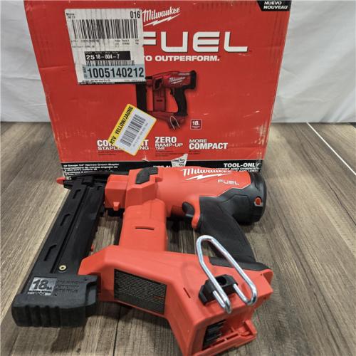 GOOD MILWAUKEE FUEL 18-Volt Lithium-Ion Brushless Cordless 18-Gauge 1/4 in. Narrow Crown Stapler (Tool-Only)
