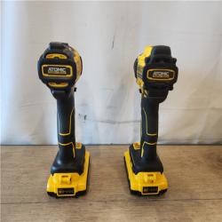 AS-IS- DEWALT ATOMIC 20-Volt MAX Lithium-Ion Cordless (2-Tool) Combo Kit