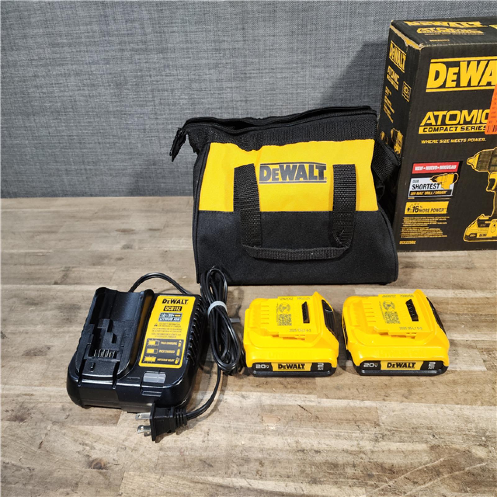 HOUSTON LOCATION - AS-IS DEWALT ATOMIC 20-Volt MAX Lithium-Ion Cordless Combo Kit
