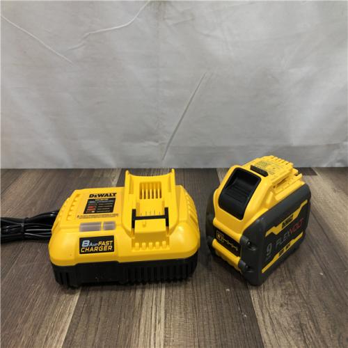 AS-IS DEWALT 20V/60V MAX FLEXVOLT Lithium-Ion 9.0Ah Battery and Charger Starter Kit