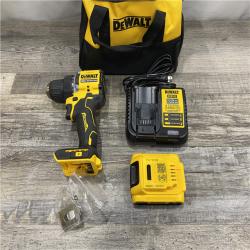 AS-IS DEWALT Atomic 20V Lithium-Ion Cordless Compact 1/2 in. Drill/Driver Kit