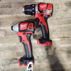 HOUSTON LOCATION - AS-IS Milwaukee 18V Cordless Brushed 2-Tool Drill/Driver and Impact Driver Kit
