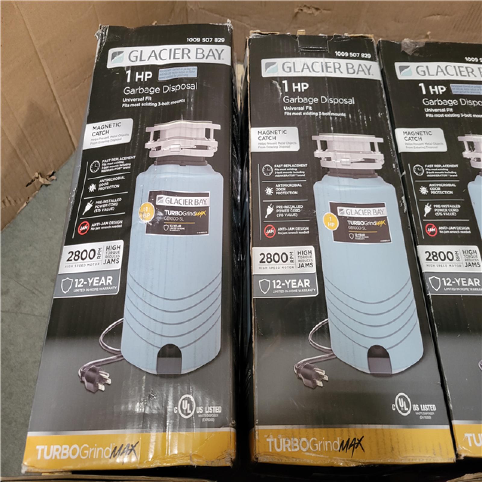 California NEW Glacier Bay Garbage Disosal (10 pieces)