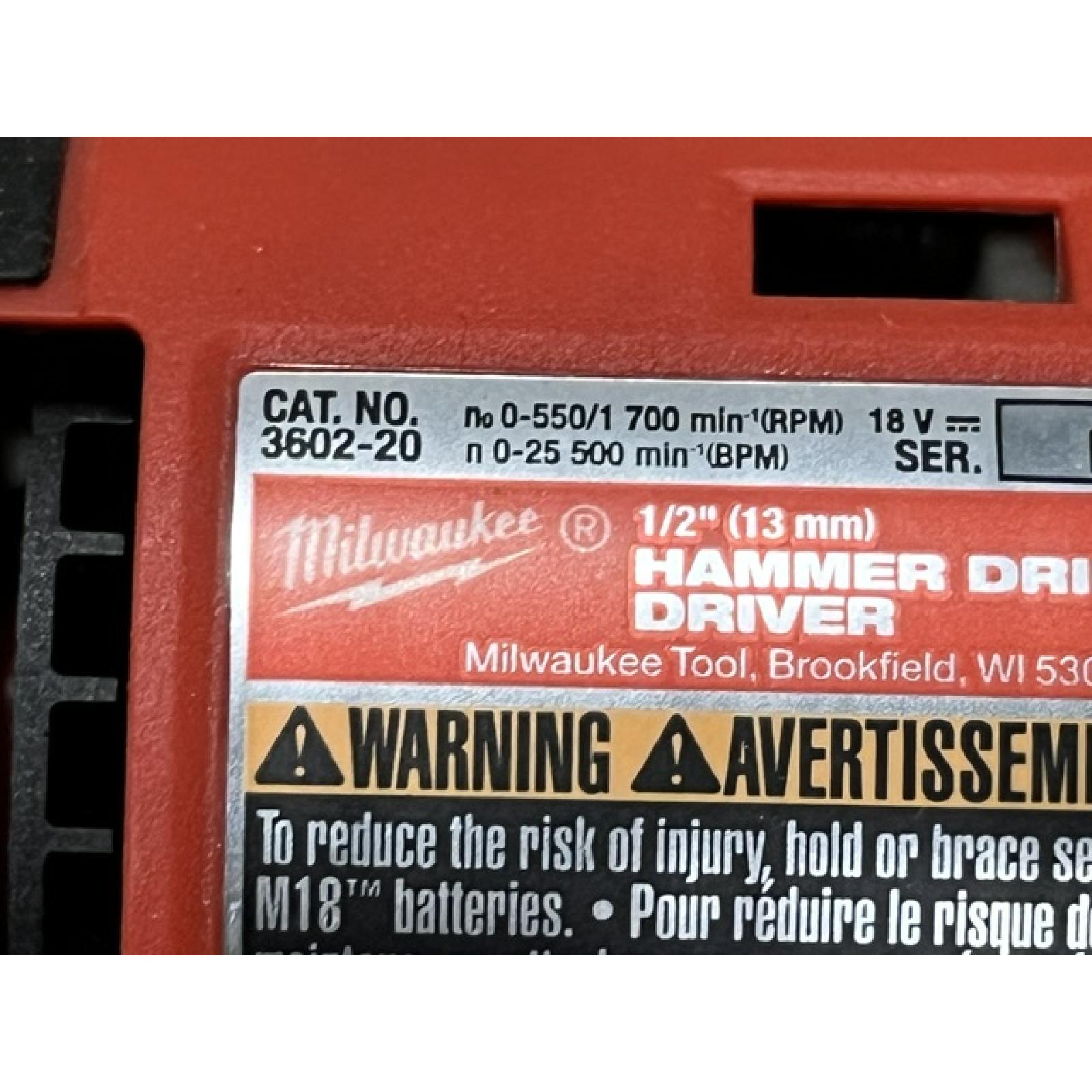AS-IS Milwaukee 18-Volt Lithium-Ion Brushless Cordless Compact Hammer Drill/Impact Combo Kit