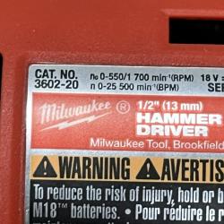 AS-IS Milwaukee 18-Volt Lithium-Ion Brushless Cordless Compact Hammer Drill/Impact Combo Kit