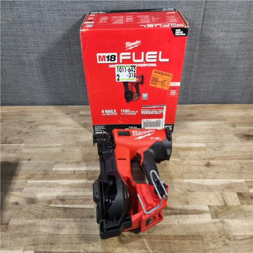 HOUSTON LOCATION - AS-IS (APPEARS LIKE NEW) Milwaukee M18 FUEL Coil Roofing Nailer (TOOL ONLY)