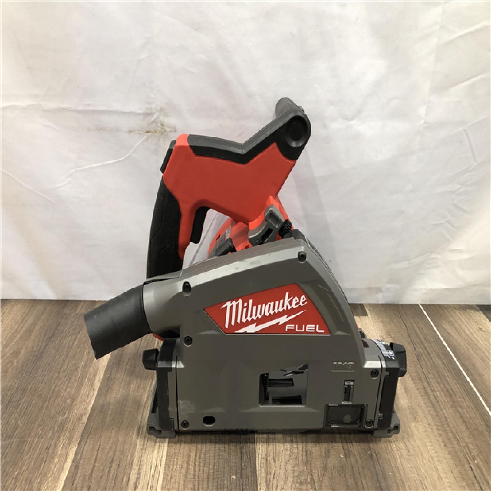 AS-IS Milwaukee FUEL 18V Lithium-Ion Cordless Brushless 6-1/2 in. Plunge Cut Track Saw (Tool-Only)