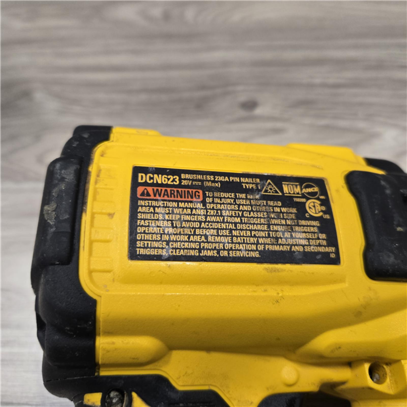AS-IS DeWalt DCN623D1 20V MAX Atomic Compact Cordless Pin Nailer Kit