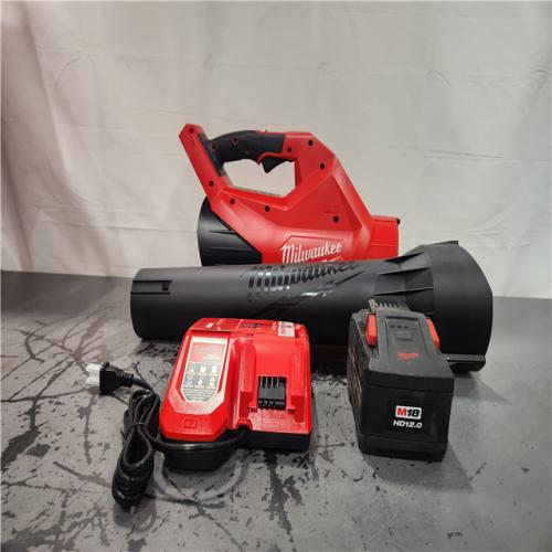 AS-IS- Milwaukee M18 FUEL 120 MPH 500 CFM 18V Brushless Cordless Battery Powered Leaf Blower Kit