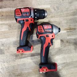 HOUSTON LOCATION - AS-IS Milwaukee 18V Cordless Brushed 2-Tool Drill/Driver and Impact Driver Kit