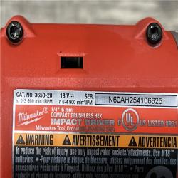 AS-IS Milwaukee 18-Volt Lithium-Ion Compact Brushless Cordless 1/4 in. Impact Driver Kit