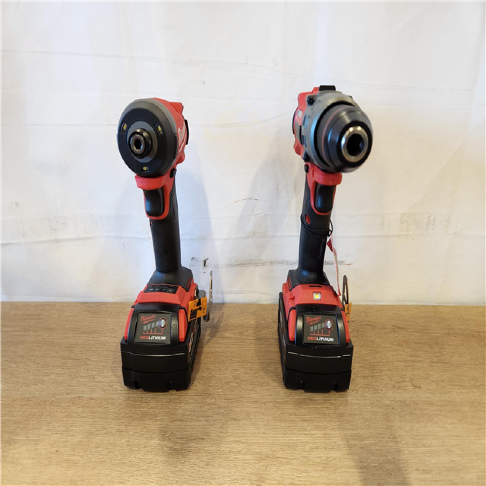 AS-IS- Milwaukee FUEL 18V Lithium-Ion Brushless Cordless Hammer Drill and Impact Driver Combo Kit