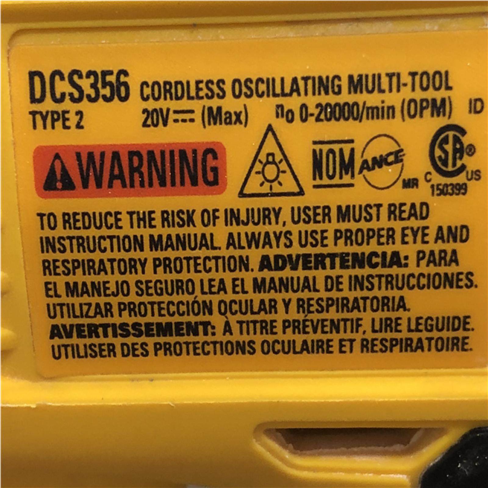 AS-IS DEWALT Brushless 3-Speed Oscillating Multi-Tool Kit 20V MAX