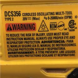 AS-IS DEWALT Brushless 3-Speed Oscillating Multi-Tool Kit 20V MAX