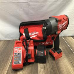 AS-IS Milwaukee FUEL 18V Lithium-Ion Brushless Cordless 1/2 in. Impact Wrench w/Friction Ring Kit