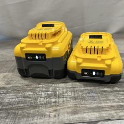 AS-IS DEWALT 20V XR Lithium-Ion Starter Pack with 8.0 Ah and 4.0 Ah Battery Packs and Charger