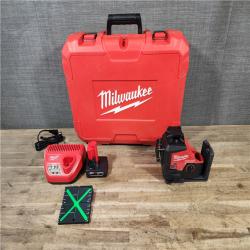 HOUSTON LOCATION - AS-IS Milwaukee 12-Volt Lithium-Ion Cordless Green 250 ft. 3-Plane Laser Level Kit
