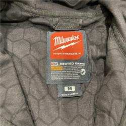 AS-IS  Milwaukee Men's Medium  12-Volt Lithium-Ion Cordless Black Heated Jacket Hoodie Kit