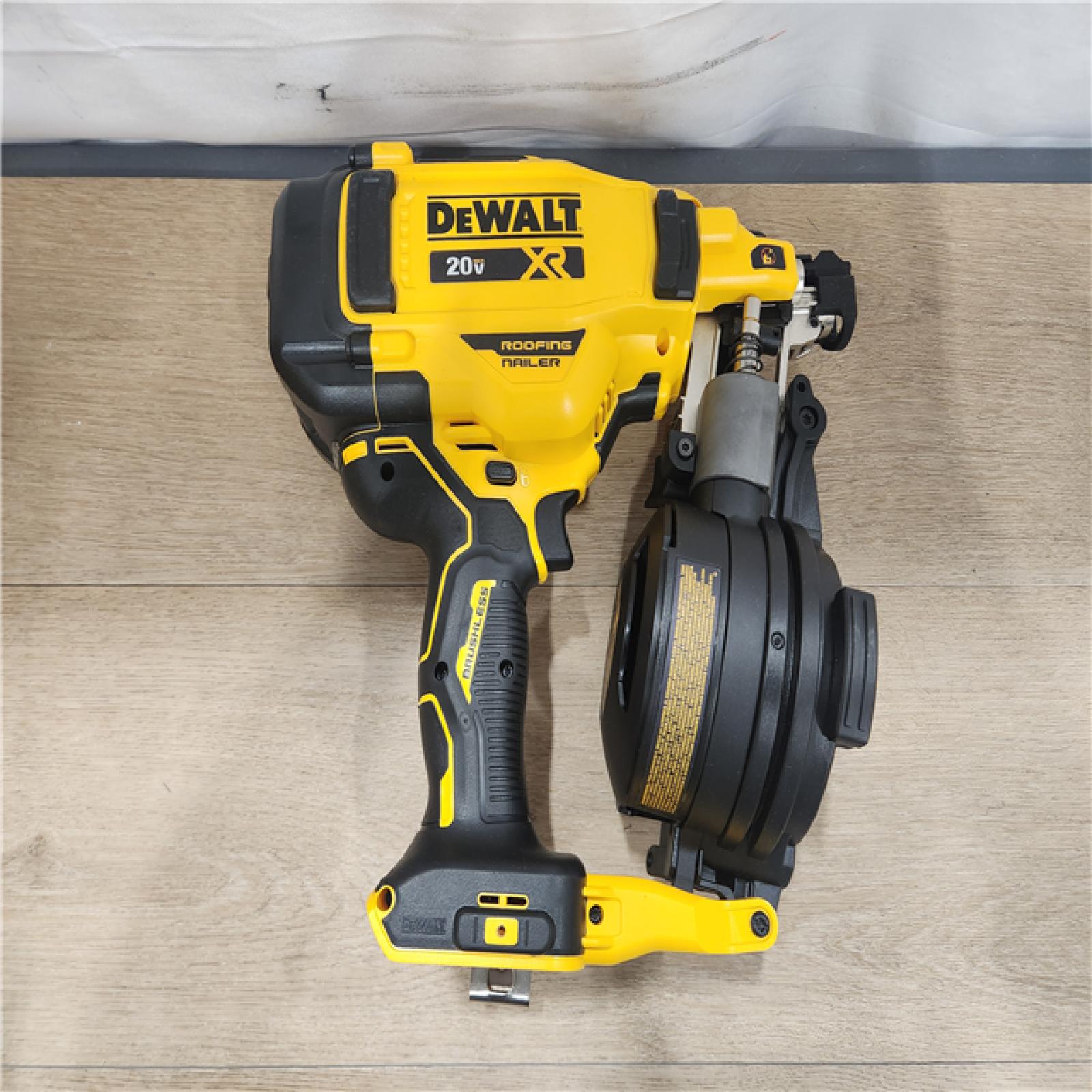 AS-IS- DEWALT 20V MAX 15-Degree Electric Cordless Roofing Nailer (Tool Only)