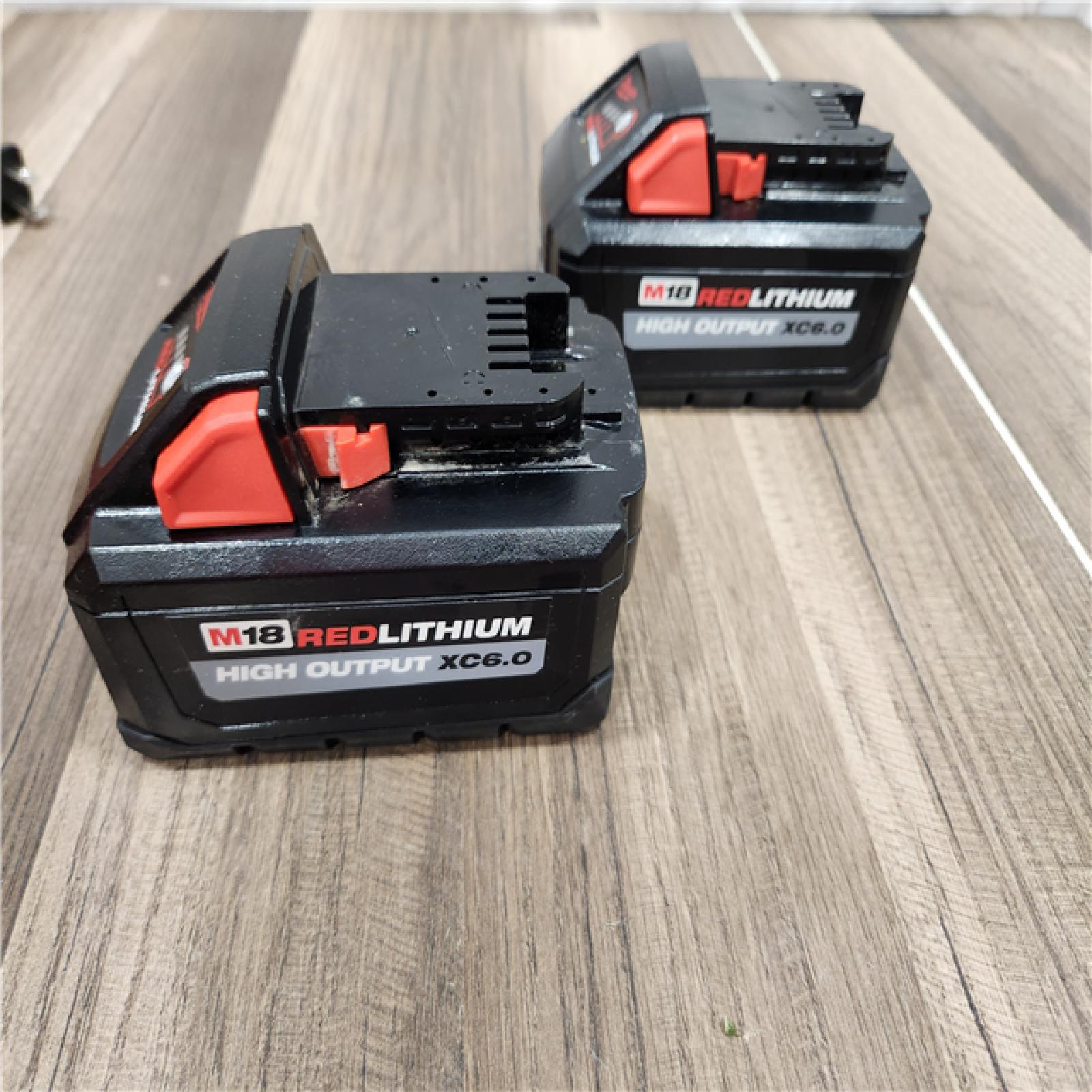AS-IS Milwaukee 18-Volt Lithium-Ion High Output Starter Kit with Two 6.0 Ah Battery and Charger