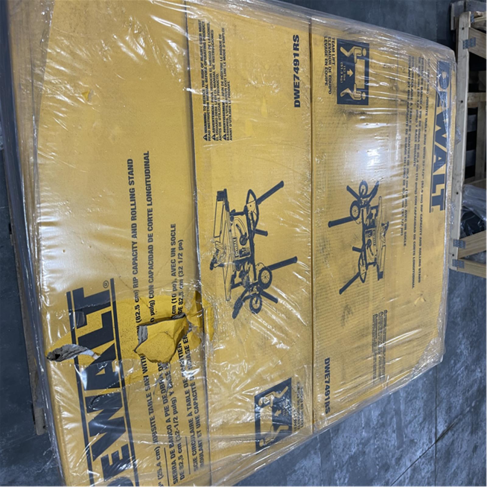 Atlanta Location As-Is New carton damaged Dewalt Table Saws (two units)  bl1051-13