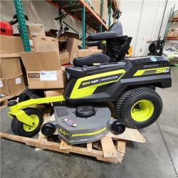 Dallas Location - As-Is RYOBI 80V HP BRUSHLESS 54 LITHIUM ELECTRIC ZERO TURN RIDING MOWER
