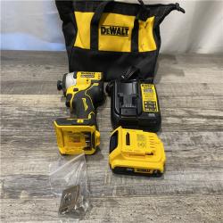 AS-IS DEWALT Atomic 20V Max Lithium-Ion Brushless Cordless Compact 1/4 in. Impact Driver Kit