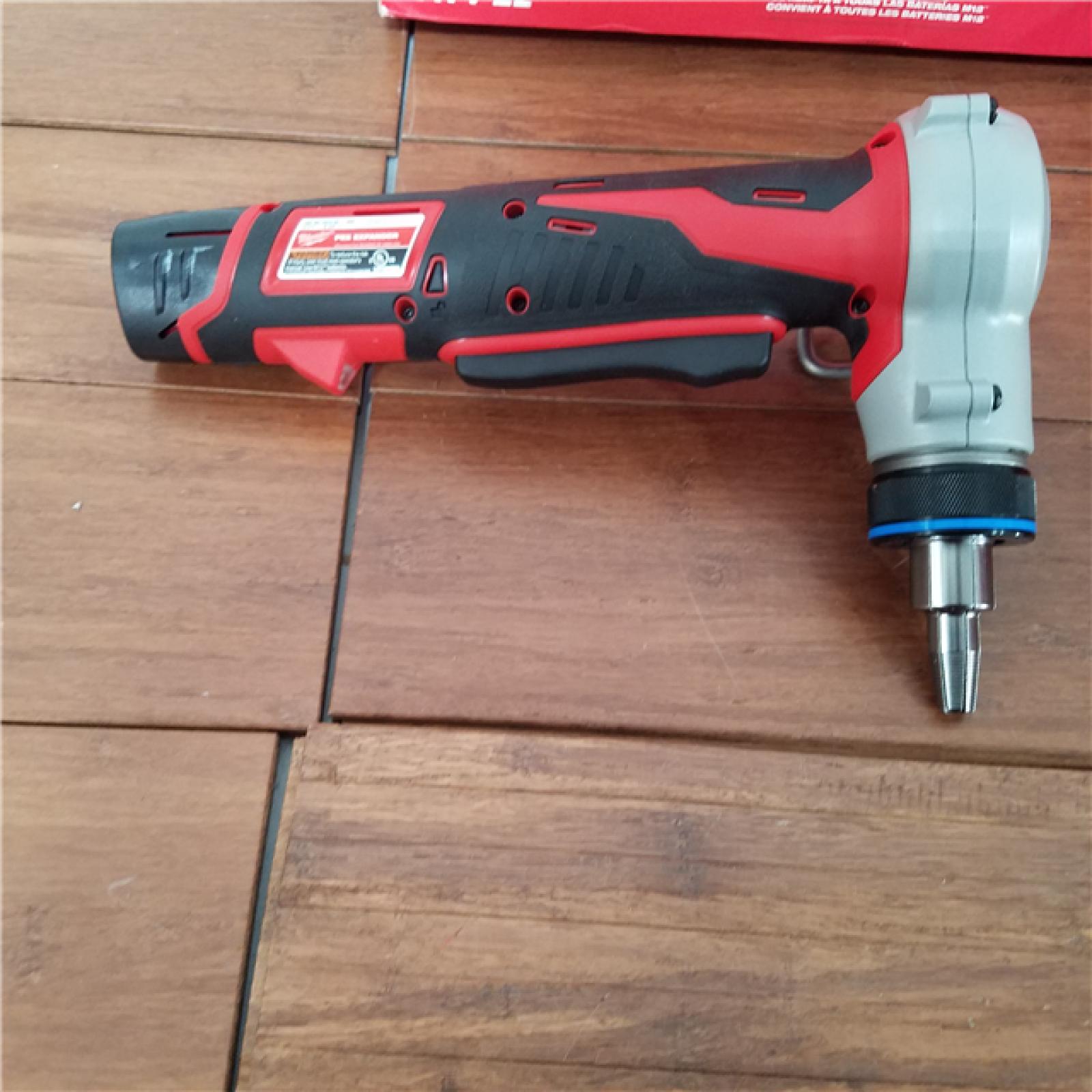 California AS-IS Milaukee M12 Pex Expander Kit  Includes (2) Batteries  Charger & Hard Case