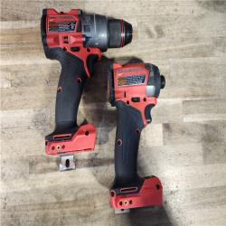 HOUSTON LOCATION - AS-IS Milwaukee FUEL 18V Lithium-Ion Brushless Cordless Hammer Drill and Impact Driver Combo Kit