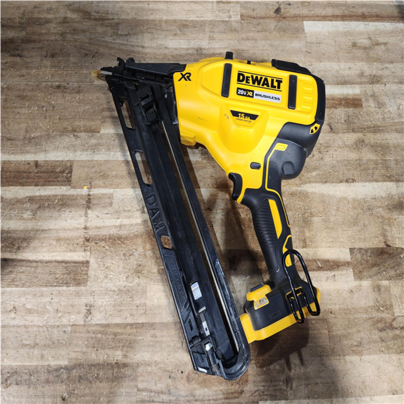 Houston Location AS-IS DEWALT Cordless 20V MAX XR Angled Finish Nailer (Tool Only)