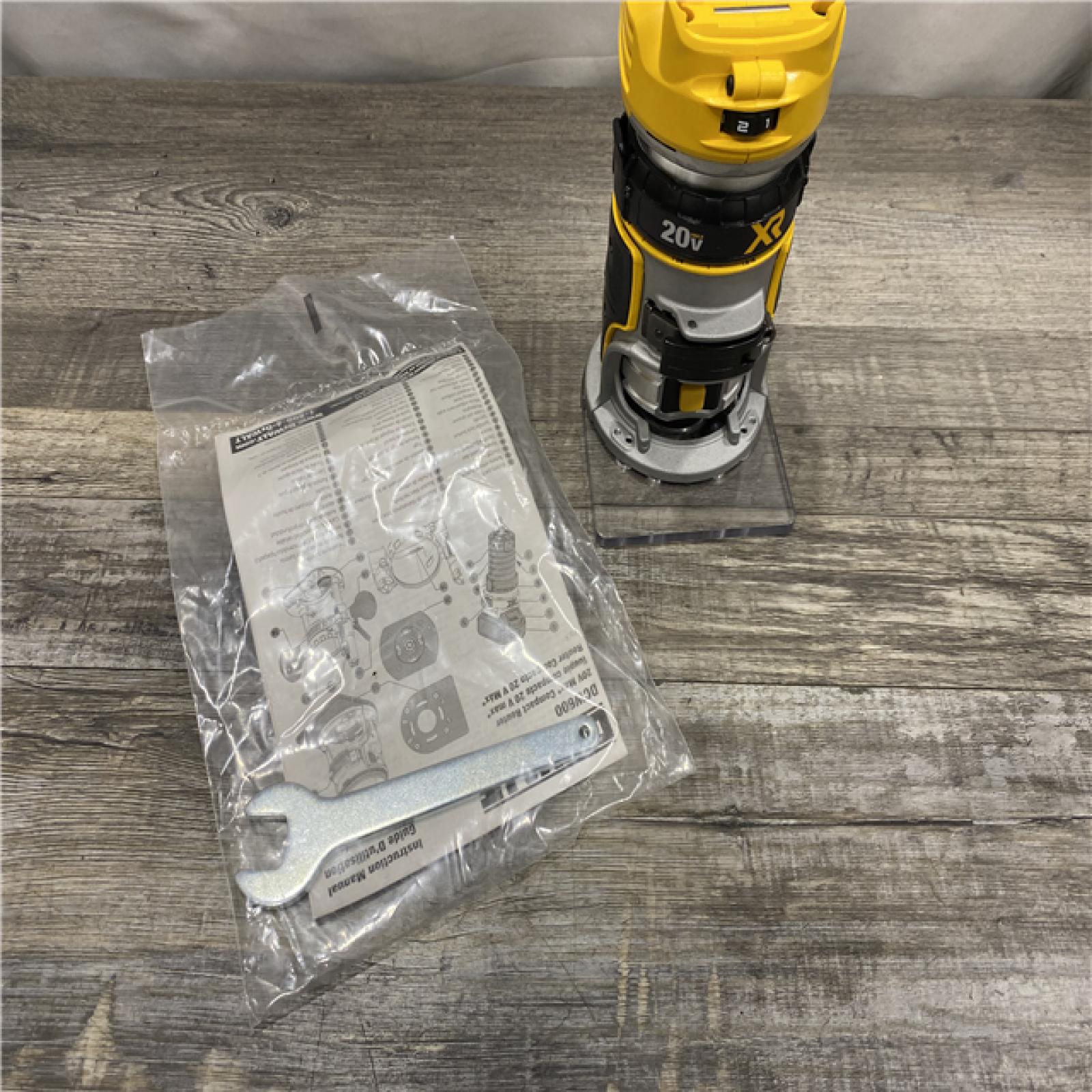 AS-IS DEWALT 20V MAX XR Cordless Brushless Fixed Base Compact Router (Tool Only)