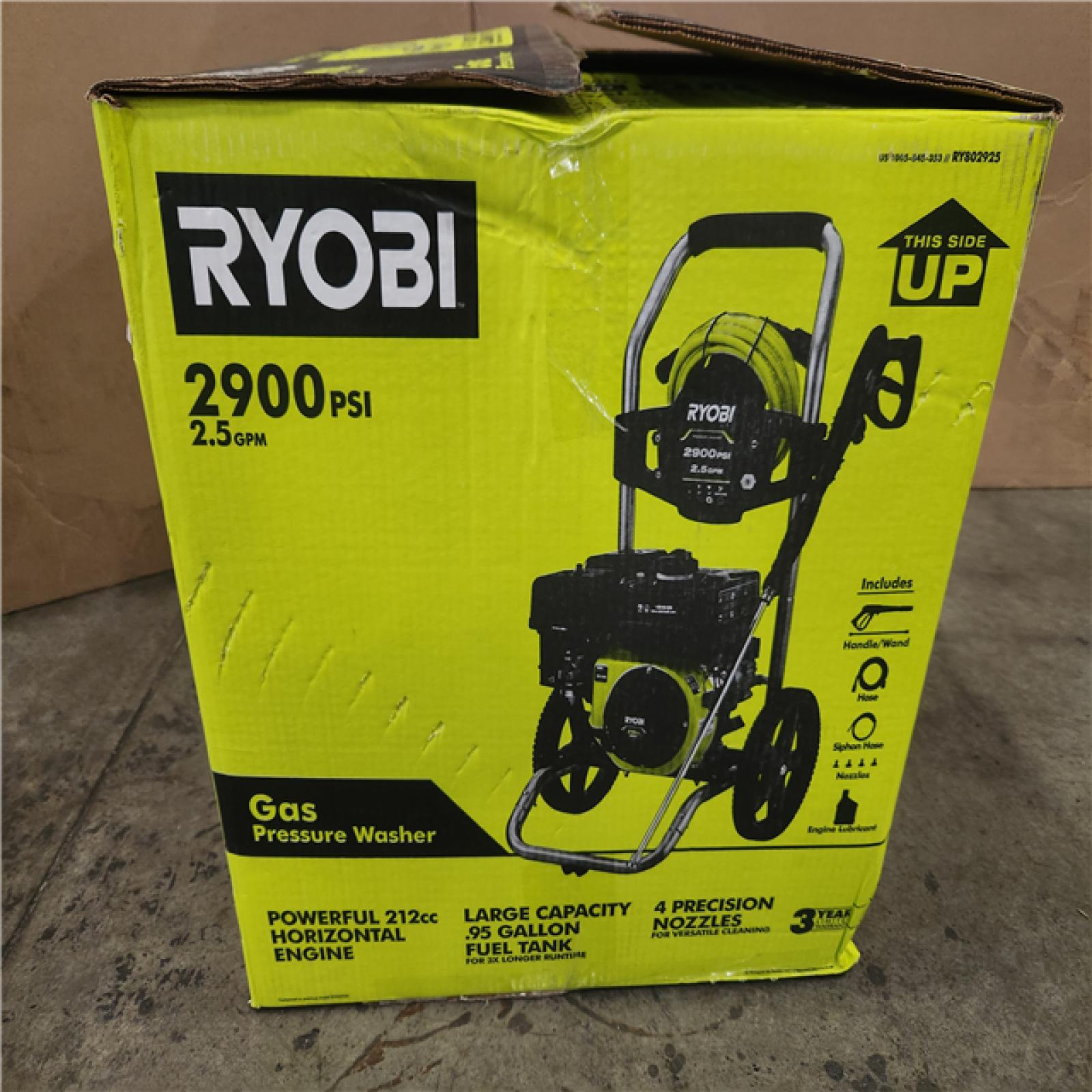 Phoenix NEW RYOBI 2900 PSI 2.5 GPM Cold Water Gas Pressure Washer with 212cc Engine